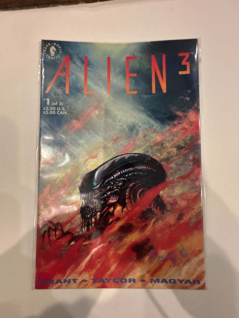 Alien 3 #1 of 3 // Dark Horse Comics 1992 Steven Grant Comic Book - ,